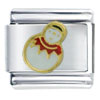 Rollie Pollie Snowman Italian Charm
