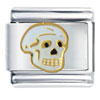 Skeleton Skull Italian Charm