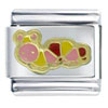 Rainbow Worm Yellow Italian Charm