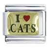 I Heart Cats Italian Charm