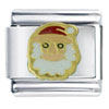 Santa Claus With Fluffy White Beard Italian Charm