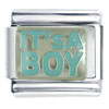 It's A Boy Italian Charm