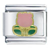 Pink Tulip Italian Charm