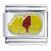 Sleeping Golden  Bear  Italian Charm