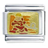 Firefighter In  Red   Italian   Charm 