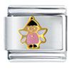Cute Pink  Fairy  Italian Charm