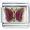Pink Butterfly Italian Charm