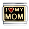 I Heart My Mom Italian Charm