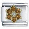 November Birthstone Flower Italian Charm
