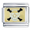 Pirate Skull Death Italian Charm