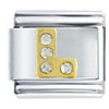 Letter L Studded Italian Charm