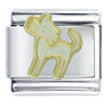 White Alley Cat  Italian  Charm