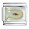 Gold Plated Christian Fish Italian Charm