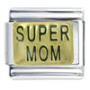 Golden Super  Mom  Italian Charm