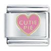 Cutie Pie Pink Heart Italian Charm