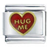 Hug Me Heart Red Italian Charm