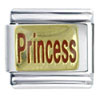 Gold Princess Italian Charm