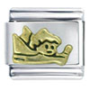 Cute Golden Angel Italian Charm