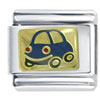 Blue Car Italian Charm