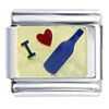 I Love Champagne Italian Charm