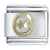 Golden Greek Theta Italian Charm