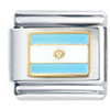 Flag Of Argentina Italian Charm