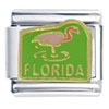 Florida Flamingo Italian Charm