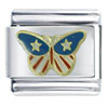 Usa Butterfly Italian Charm