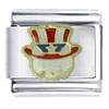 Patriotic Cat Italian Charm