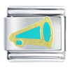 Megaphone Cheer Italian Charm