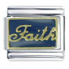 Golden Faith Italian Charm