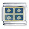 Flag Of Quebec Italian Charm