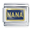Navy Blue Nana Italian Charm