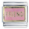 Pink Friendship Italian Charms