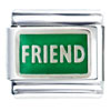 Green Friend Italian Charm