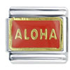 Hawaii Aloha  Red   Italian   Charm 