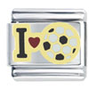 I Love  Soccer  Italian Charm
