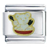 Hungry Bear Cub Italian Charm