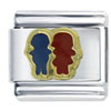 Boy And Girl Italian Charm