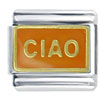 Ciao Orange Italian Charm