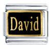 David Name Italian Charm