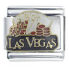 Las Vegas Black Italian Charm