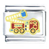 Fire Engine Italian Charm