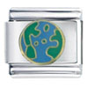  Circle  Earth Italian Charm