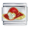 Rhinestone  Hat Red Italian Charm
