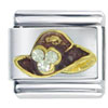 Rhinestone Hat  Purple  Italian Charm