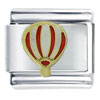 Red White Hot Air Balloon Italian Charm