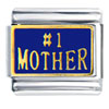 Number 1 Mother Italian Charm