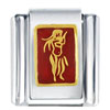 Hula Girl Red Italian Charm