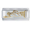 Golden Statue Of  Liberty  Italian Charm